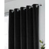 Hampton Blackout Velvet Curtain Black