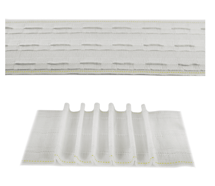D18 76MM WOV/POCKET PENCILPLEAT 50MTS